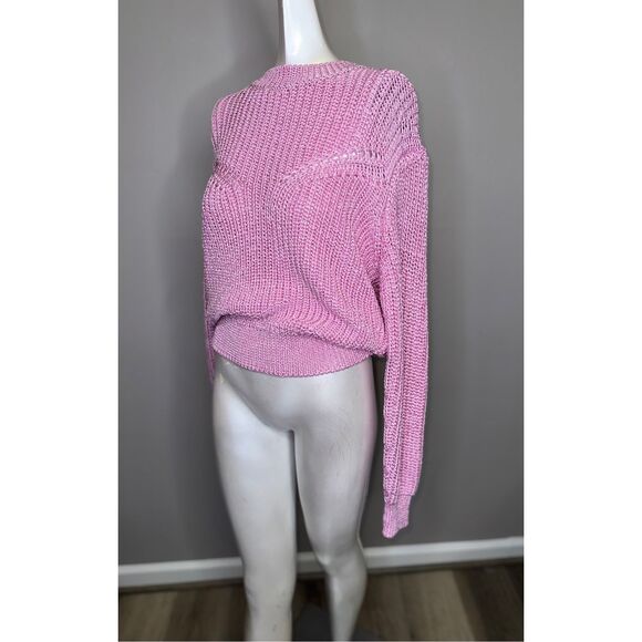 Isabel Marant Chunky Knit Crew Neck Yandra Pullover Sweater Pink US 6 $770 - Picture 5 of 11
